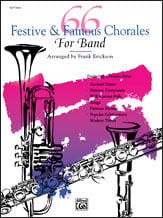 66 Festive and Famous Chorales for Band F Horn 1 band method book cover